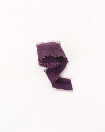 Silk Classic Ribbon in Aubergine