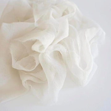 Silk Gossamer Ribbon in Bone