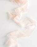 Tono + co Limited Edition Champagne in Gossamer Silk Ribbon. View the new fall favorites featuring Champagne + Terra Cotta + Rust, lovingly hand-dyed in Santa Ana, California. Check out our website for more color, wedding, and styling inspiration.